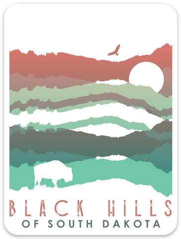 Black Hills Stack Sticker