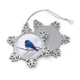 Lil' Blue Pewter Snowflake Ornament