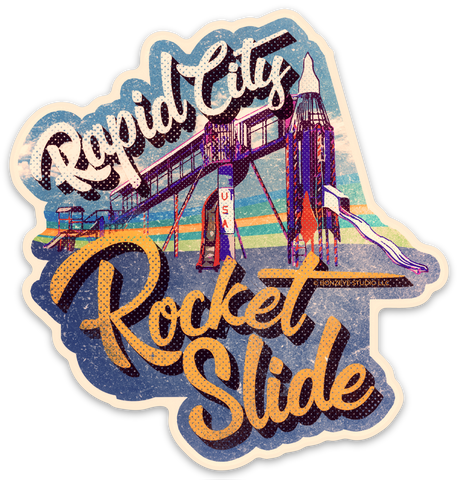 NEW! Rapid City Rocket Slide Sticker