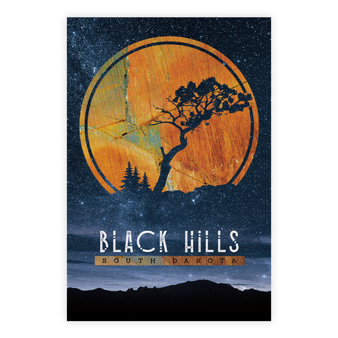 Zen Slate Black Hills Postcard