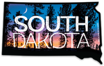 South Dakota Sunset Sticker