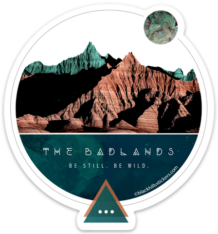 Badlands Round Sticker