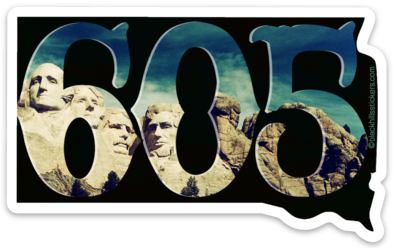 605 Mt Rushmore sticker